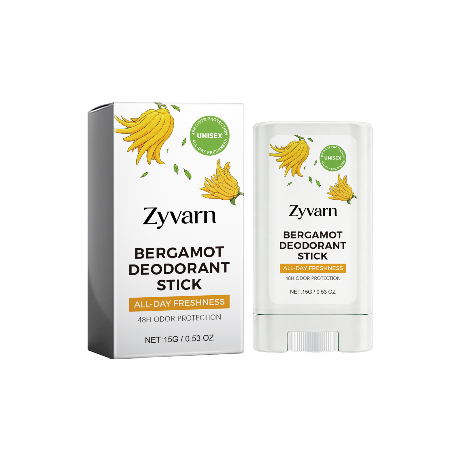 Perfume Fragrance Moisturizer - Zyvarn Bergamot Deodorant Stick Gentle and