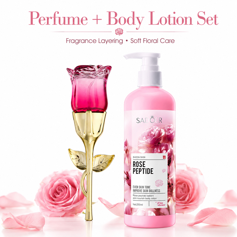 Rose Perfume & Body Lotion Set - đánh giá và giá Perfume Fragrance Moisturizer