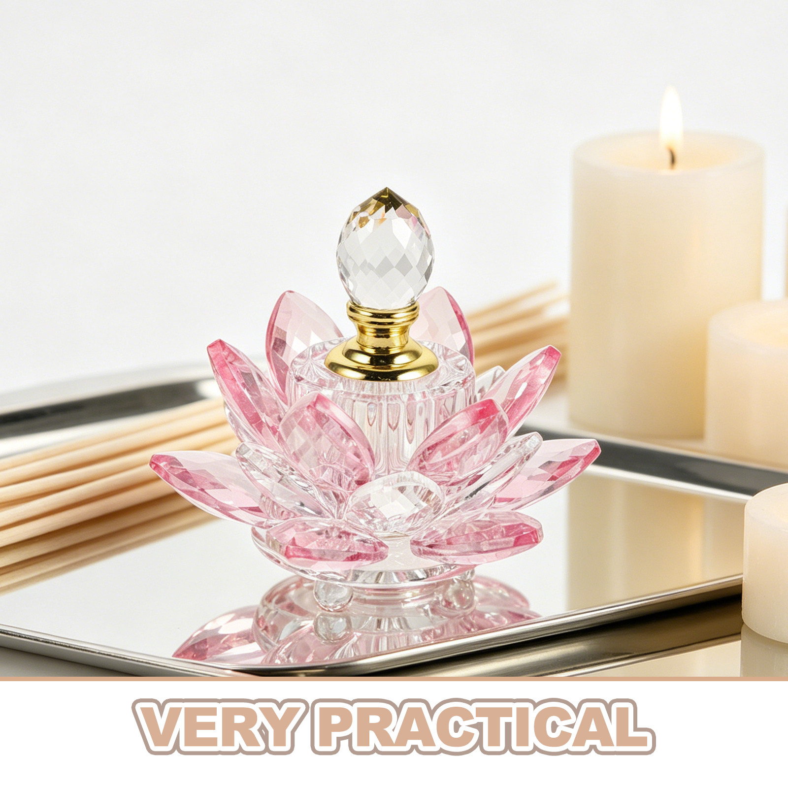 Refillable Crystal Lotus Flowe - đánh giá và giá Perfume Fragrance Refill
