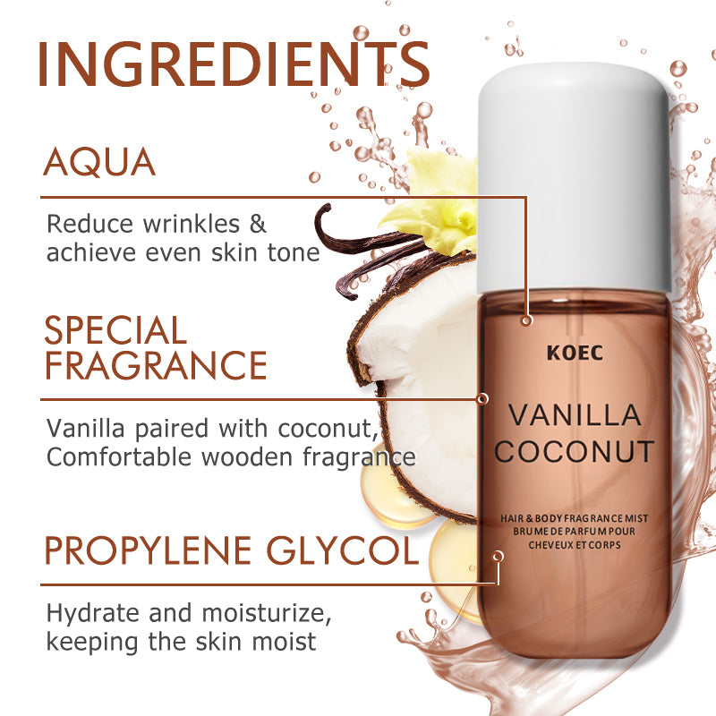 KOEC Vanilla & Coconut Fragran - đánh giá và giá Perfume Fragrance Moisturizer