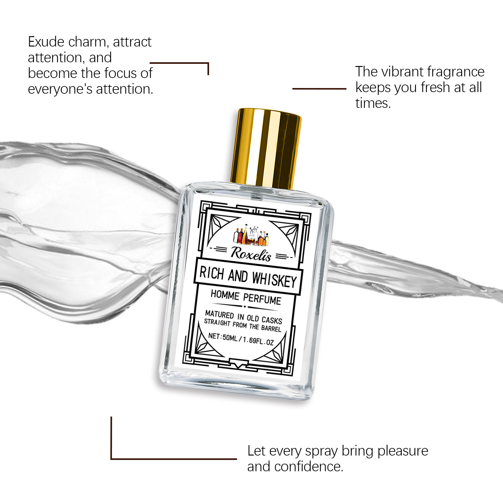 Roxelis 50ml Charm Whisky Men' - đánh giá và giá You Perfume Fragrance
